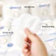 Bông tẩy trang cotton 120 miếng tròn LumiSoft, Bông tẩy trang 3 lớp mềm mịn không xơ bông, an toàn cho da