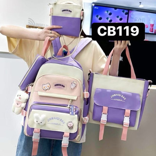 [Sammy] Combo Balo 4 Món Ullzang Phong Cách Hàn Quốc CB119