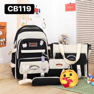 [Sammy] Combo Balo 4 Món Ullzang Phong Cách Hàn Quốc CB119