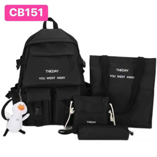 [Sammy] Combo Balo 4 Món Các Mẫu MÀU ĐEN ( KHÔNG KÈM GẤU MÓC BALO )