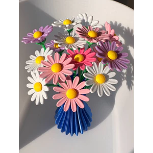 Combo 6 Bông Hoa Cúc Daisy - Decor Kawaii Xinh Xắn – Quà Tặng, Trang Trí Góc Học Tập 🌼✨