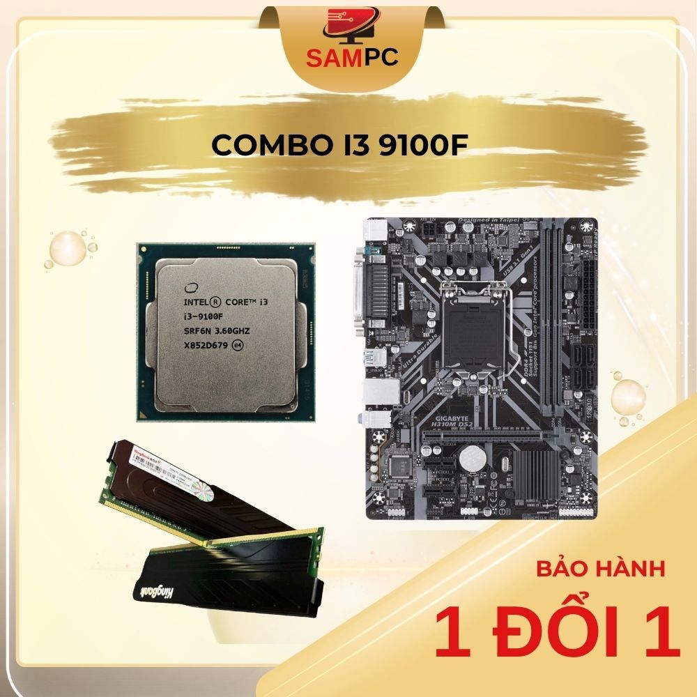 Bộ PC Combo CPU i3 9100F + Main H310 B360 B365 + Ram 8/16GB Dr4 Hót 1 ...
