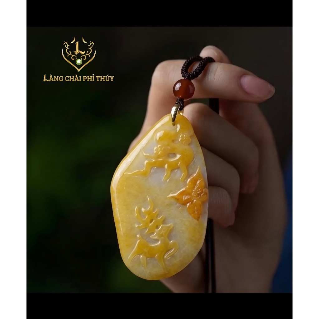 Dây chuyền Phong Hoa Linh Lộc Hoàng Phỉ - Dây chuyền/ phong thủy/ móc khóa/ trang trí xe hơi.