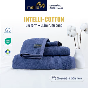 Khăn Tay HMBA Mollis INTELLI-COTTON siêu thấm hút, mềm êm, thoáng khí, bền bỉ, khăn lau tay,lau mặt chăm da