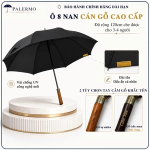 Ô dù cán dài cao cấp PG27 Palermo Umbrella - Ngăn 99% UV, chống thấm nước, chống gió lật cấp 7