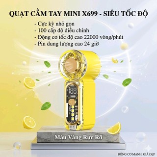 Quạt Mini s2 Sạc Gió Mạnh Công Suất Lớn Quạt Cầm Tay Tốc Độ Cao Làm Lạnh Có Thể Điều Chỉnh Turbo Quạt Cầm Tay Di Động