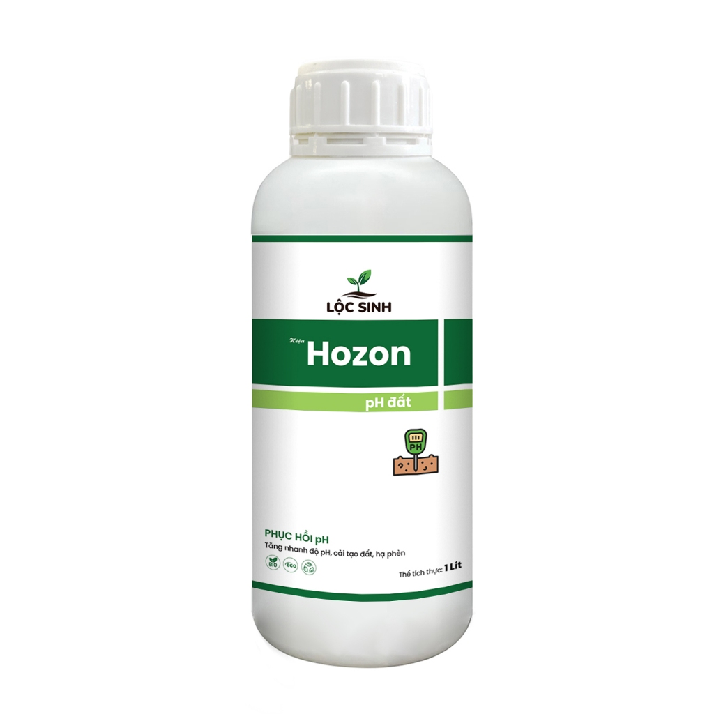 HOZON - Nâng pH, duy trì ổn định ở mức 6.5, cải tạo đất, chai 1L
