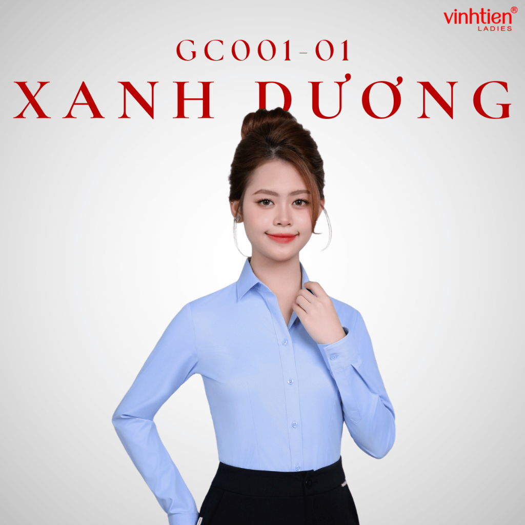Áo Sơ Mi Dài Tay Vĩnh Tiến Ladies Chất Liệu Bamboo Mềm Mại, Mặc Thoáng Mát, Họa Tiết Kẻ  - GTB 575