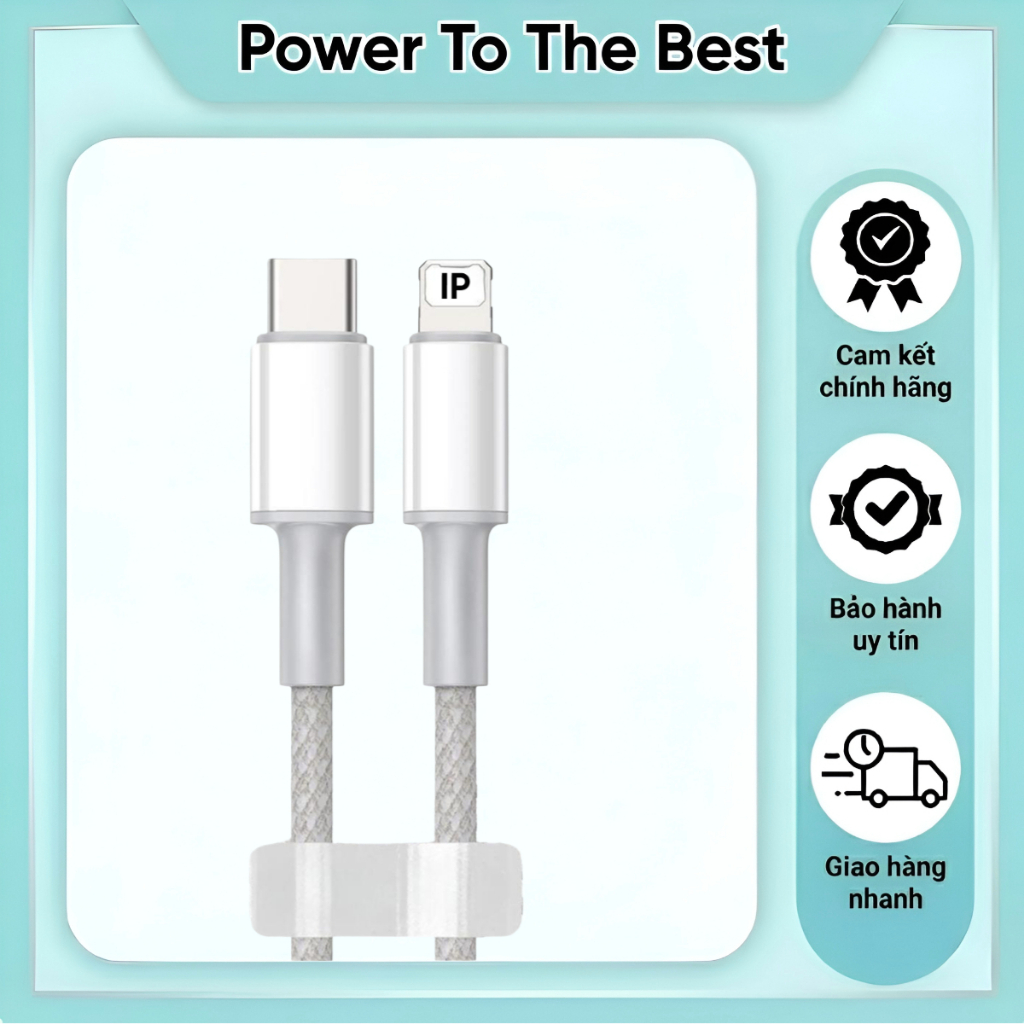 Cáp sạc nhanh type c to L 20w Baseus CATLGD high density braided – hàng chính hãng