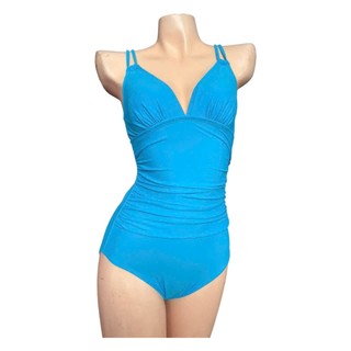 Bikini 1 mảnh, bộ đồ bơi liền thân kín đáo, màu xanh dương nổi bật, sẵn đệm ngực hàng VNXK