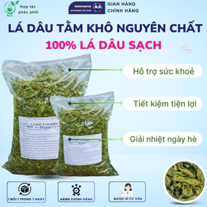Trà lá dâu tằm sấy khô 100% thiên nhiên, Lá dâu tằm uống làm mát, thanh nhiệt, detox cơ thể mùa hè
