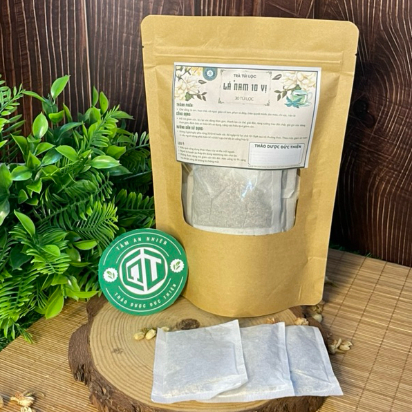 Trà Lá Nam Giảm Cân 10 Vị Đức Thiện (Set 30 Túi Lọc) - Hỗ Trợ Giảm Cân, Giảm Mỡ Bung, Eo Thon