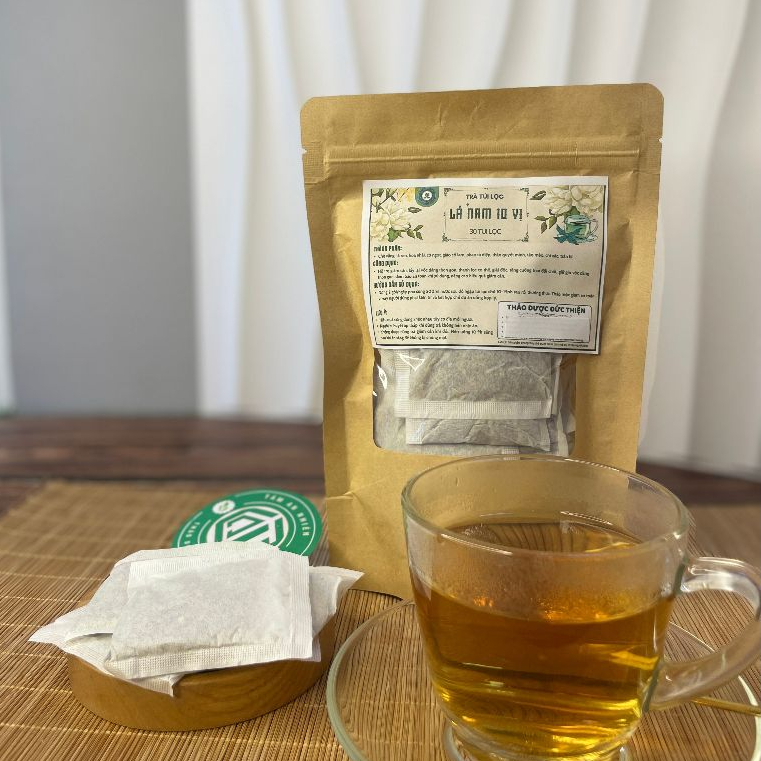 Trà Lá Nam Giảm Cân 10 Vị Đức Thiện (Set 30 Túi Lọc) - Hỗ Trợ Giảm Cân, Giảm Mỡ Bung, Eo Thon