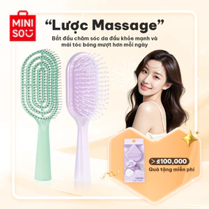 MINISO Lược gỡ rối tóc tạo kiểu tóc phồng, chải tóc massage da đầu