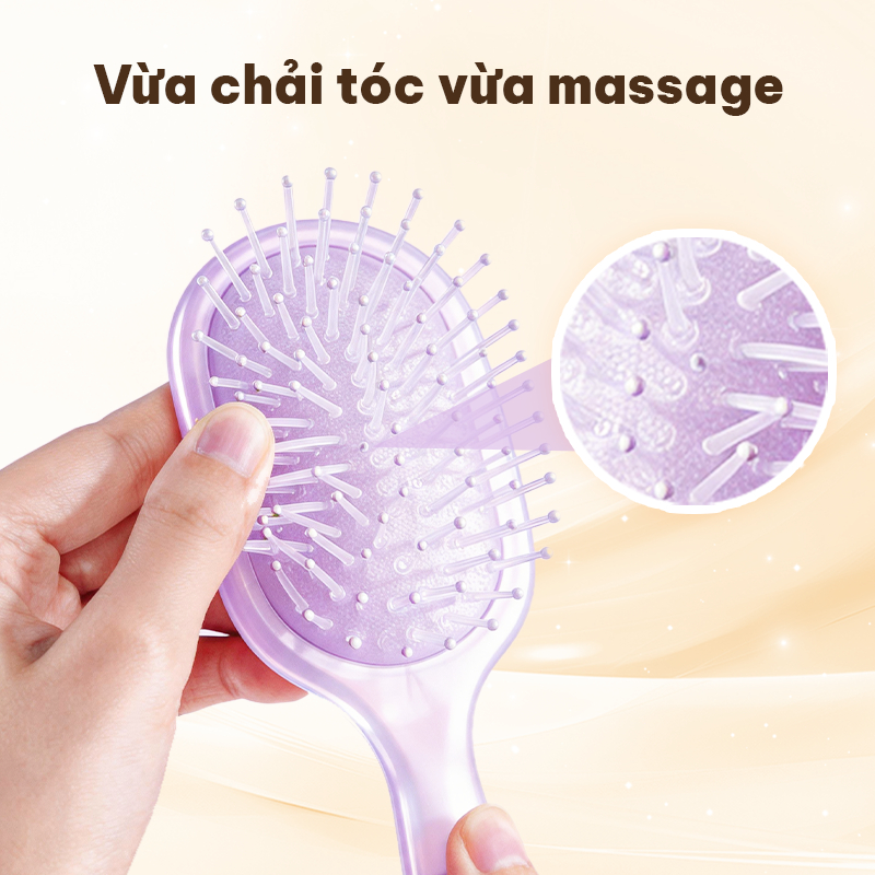 MINISO Lược gỡ rối tóc tạo kiểu tóc phồng, chải tóc massage da đầu