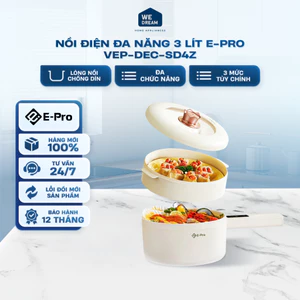 Nồi Điện Đa Năng E-Pro VEP-DEC-SD04Z 3L - Hàng Chính Hãng