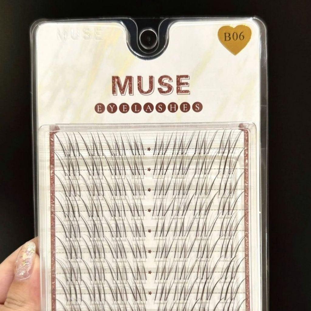 LeeVelvetLashes mi muse mi nâu muse Full mã mi nâu Muse,sợi lông tự nhiên, siêu nhẹ, mềm mại