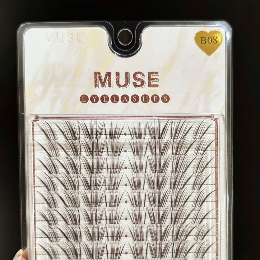 LeeVelvetLashes mi muse mi nâu muse Full mã mi nâu Muse,sợi lông tự nhiên, siêu nhẹ, mềm mại