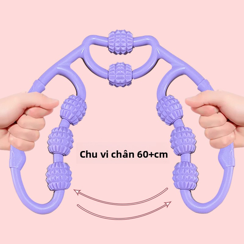 8 Ball massager chân, bánh xe kẹp chân, để làm thon chân và thư giãn cơ chân, thiết bị tập thể dục tại nhà