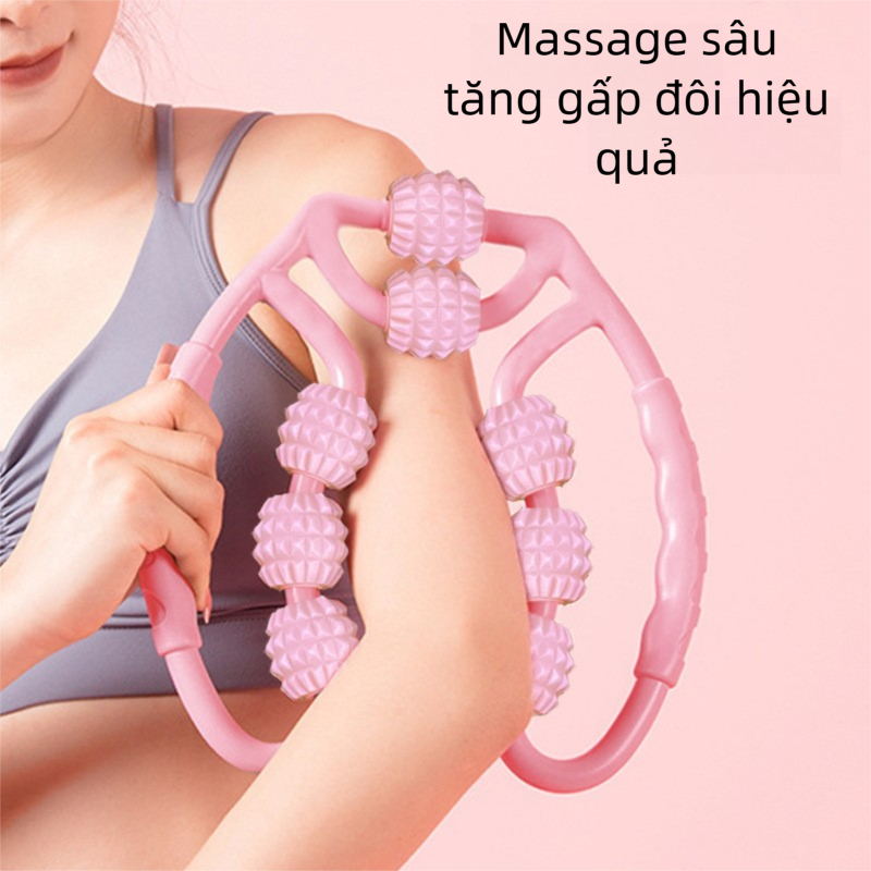 8 Ball massager chân, bánh xe kẹp chân, để làm thon chân và thư giãn cơ chân, thiết bị tập thể dục tại nhà