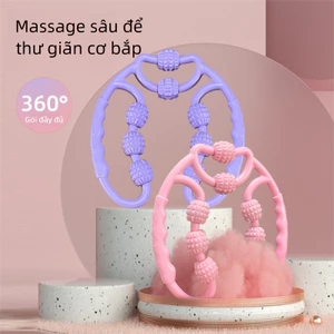 8 Ball massager chân, bánh xe kẹp chân, để làm thon chân và thư giãn cơ chân, thiết bị tập thể dục tại nhà