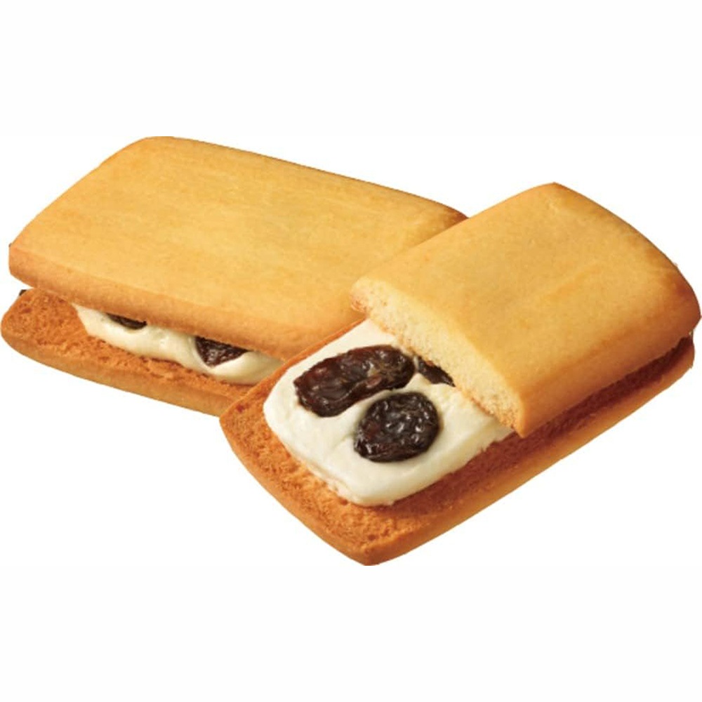 Bánh quy kẹp nho khô Bourbon hộp 125.4g - Hàng Nhập Khẩu Nhật Bản