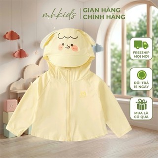 Áo Chống Nắng Hey1 Cho Bé UPF50+ Vải Thun Lạnh – Áo Khoác Mỏng Nhẹ Thoáng Khí Bé Trai Bé Gái 6–38kg