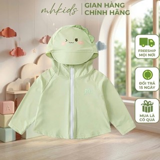 Áo Chống Nắng Hey1 Cho Bé UPF50+ Vải Thun Lạnh – Áo Khoác Mỏng Nhẹ Thoáng Khí Bé Trai Bé Gái 6–38kg