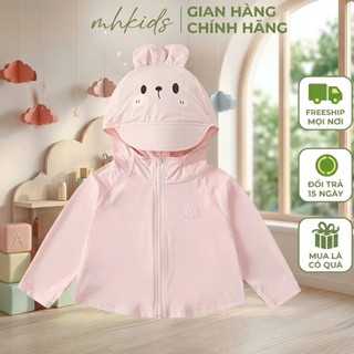 Áo Chống Nắng Hey1 Cho Bé UPF50+ Vải Thun Lạnh – Áo Khoác Mỏng Nhẹ Thoáng Khí Bé Trai Bé Gái 6–38kg