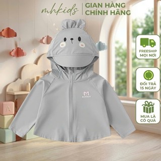 Áo Chống Nắng Hey1 Cho Bé UPF50+ Vải Thun Lạnh – Áo Khoác Mỏng Nhẹ Thoáng Khí Bé Trai Bé Gái 6–38kg