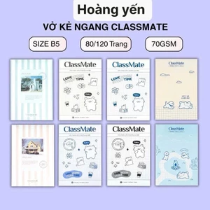 Vở Kẻ Ngang B5 ClassMate 80/120 Trang, 70gsm Tập Sinh Viên, Vở Viết Bài, Ghi Chép Cho Học Sinh Sinh Viên
