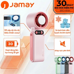 JAMAY F16 Quạt làm mát cầm tay tốc độ cao199 , thời lượng pin 30 giờ, gập 135° quạt LED USB Type-C