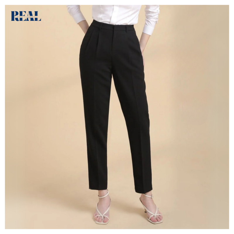 Quần baggy lưng cao REAL CLOTHES (tổng hợp màu), che bụng, co giãn nhẹ