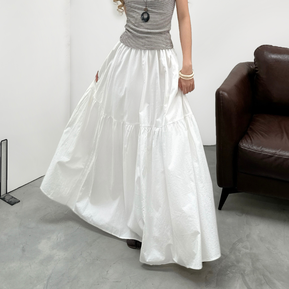 Chân váy dài maxi Salani Miều Est.2013 form chữ A nhẹ thướt tha thanh lịch