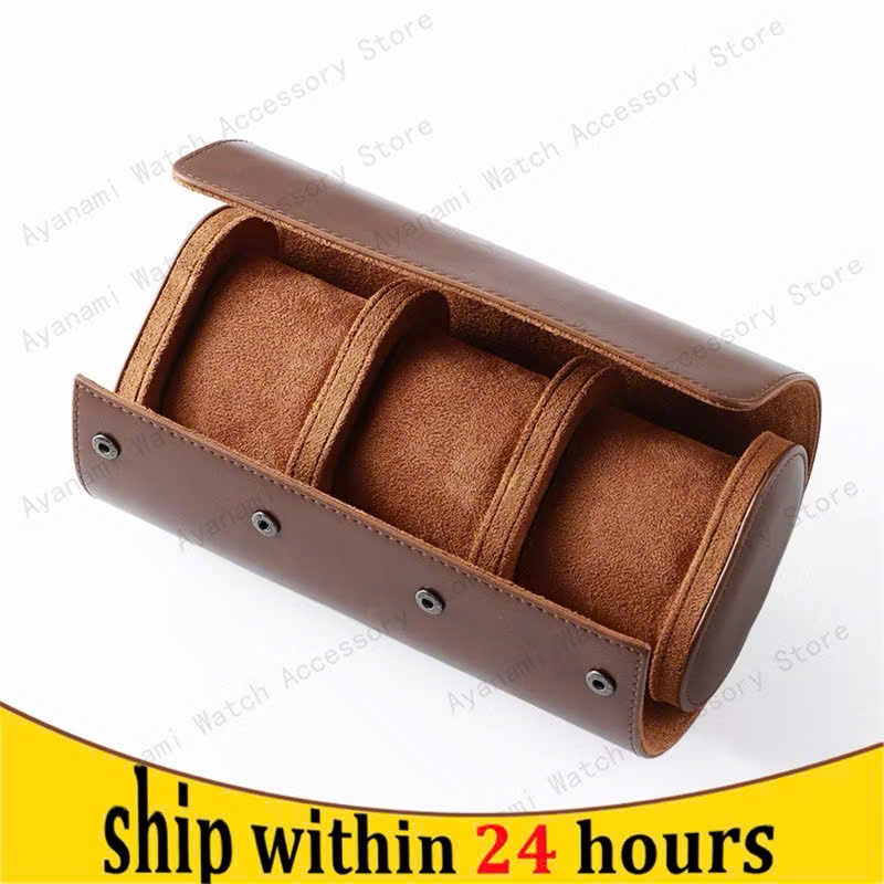 Hộp Bảo Quản Đồng Hồ Sang Trọng 1 / 2 / 3 Khe Da Đồng Hồ Cuộn Du Lịch Bảo Vệ Chống Bụi Đồng Hồ Hiển Thị Hộp Đựng Đồng Hồ