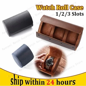 Hộp Bảo Quản Đồng Hồ Sang Trọng 1 / 2 / 3 Khe Da Đồng Hồ Cuộn Du Lịch Bảo Vệ Chống Bụi Đồng Hồ Hiển Thị Hộp Đựng Đồng Hồ