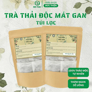Trà Thải Độc Mát Gan Túi Lọc Đức Thiện (Set 30 Túi Lọc) - Mát Gan, Lợi Tiểu, Hạ Men Gan