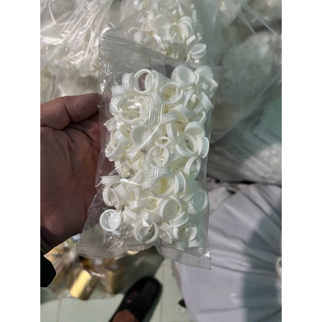 100 Nhẫn để keo nối mi, mực phun xăm