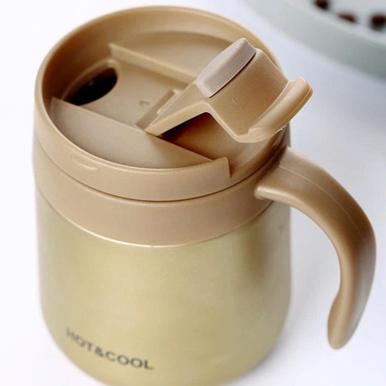 Cốc giữ nhiệt Inox 304 dung tích lớn cốc có coi có nắp uống trà tiện lợi giữ nhiệt tốt