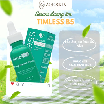 Tinh Chất Timeless Vitamin B5，Serum Cấp Nước Phục Hồi Da Timeless Vitamin B5 30ml Giúp Cấp Nước Phục Hồi Da