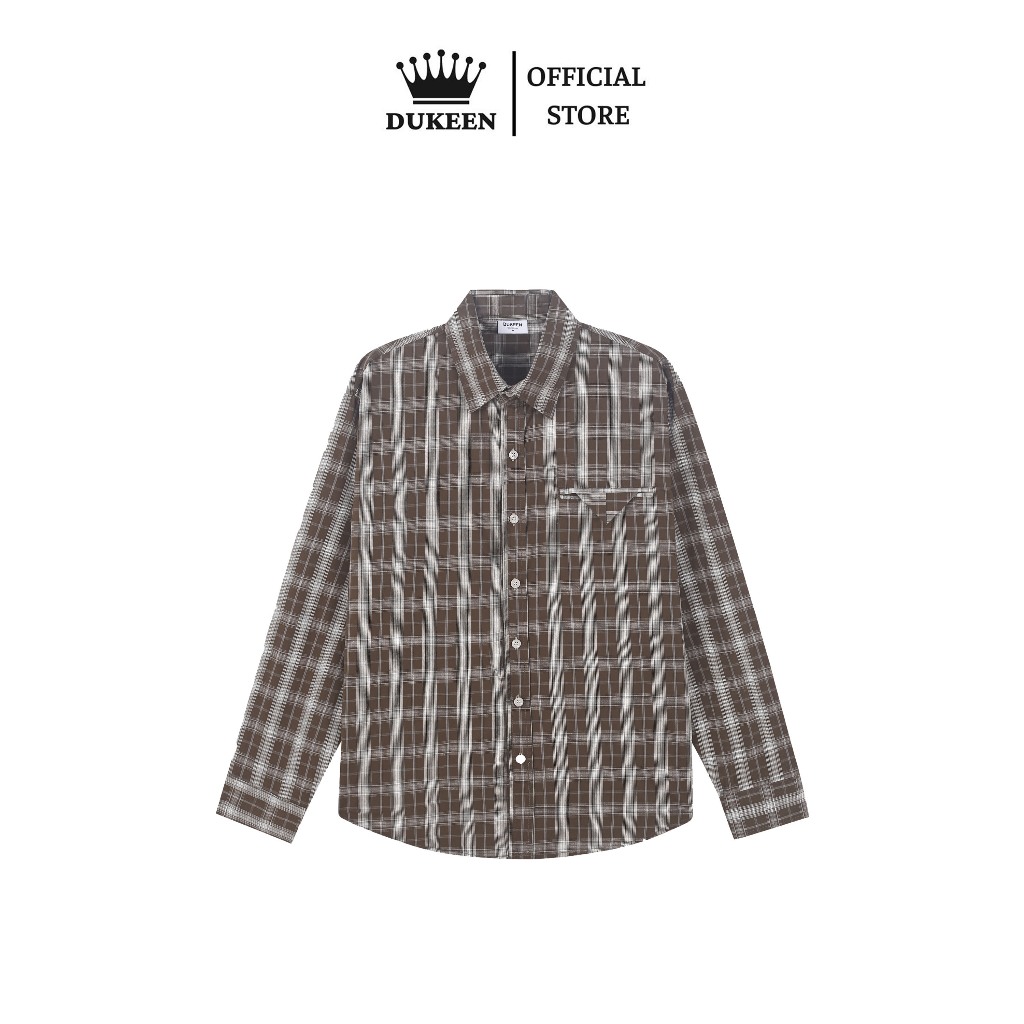 Áo Sơ Mi Nam Nữ Kẻ Ô Form Rộng Oversize Dài Tay Cổ Bẻ Phối Cơi Vải Cotton Cao Cấp SM093