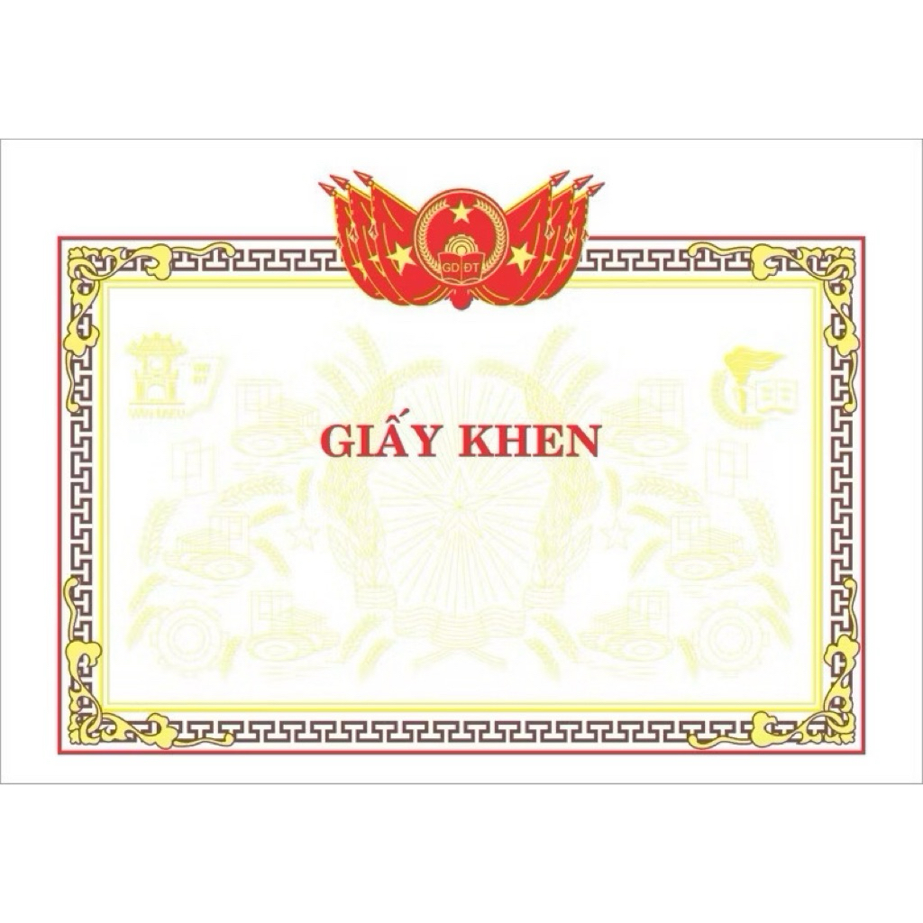 [ BUÔN] PHÔI GIẤY KHEN A4, ĐỊNH LƯỢNG 150 GMS, 100 TỜ/1 TẬP - VPP QUỐC HUY.