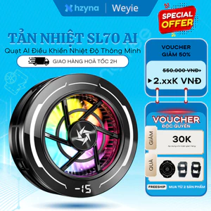Tản Nhiệt Điện Thoại SL70 AI 15W Sò Lạnh RGB 3 Chế Độ Magnetic Từ Tính Chơi Game PUBG Free Fire...