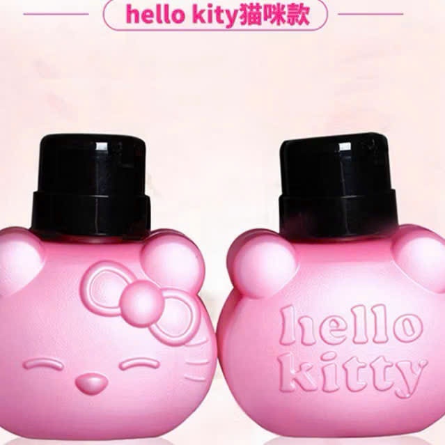 bình nhấn làm móng nail HELLO KITTY ( màu ngẫu nhiên)