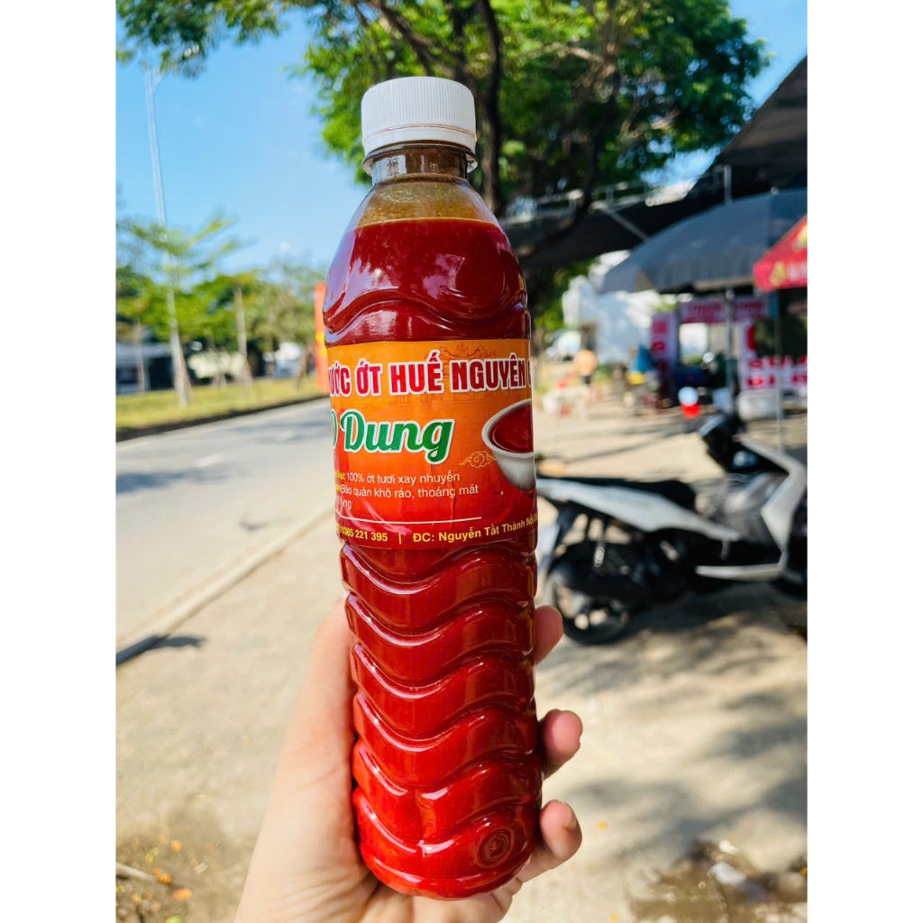 Nước Ớt Huế Nguyên Chất Cay Thơm Đậm Vị Chuẩn Vị Huế Không Chất Bảo Quản Organic Mắm Huế O Dung