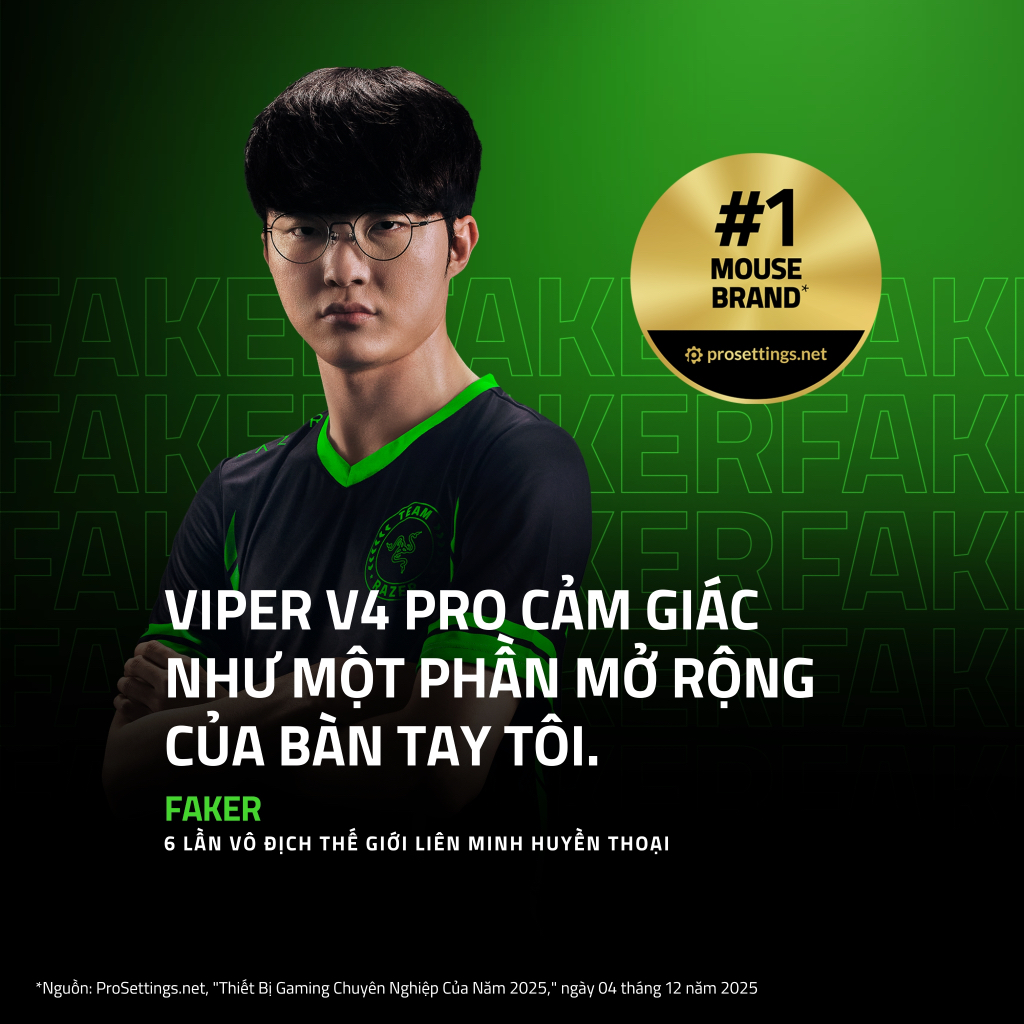 Chuột Gaming Razer Viper V4 Pro | 49g/50g | Không Dây | Cuộn Quang | Cảm Biến Quang 50K | 180 Tiếng | Switch Quang Học | BigBuy360 - bigbuy360.vn