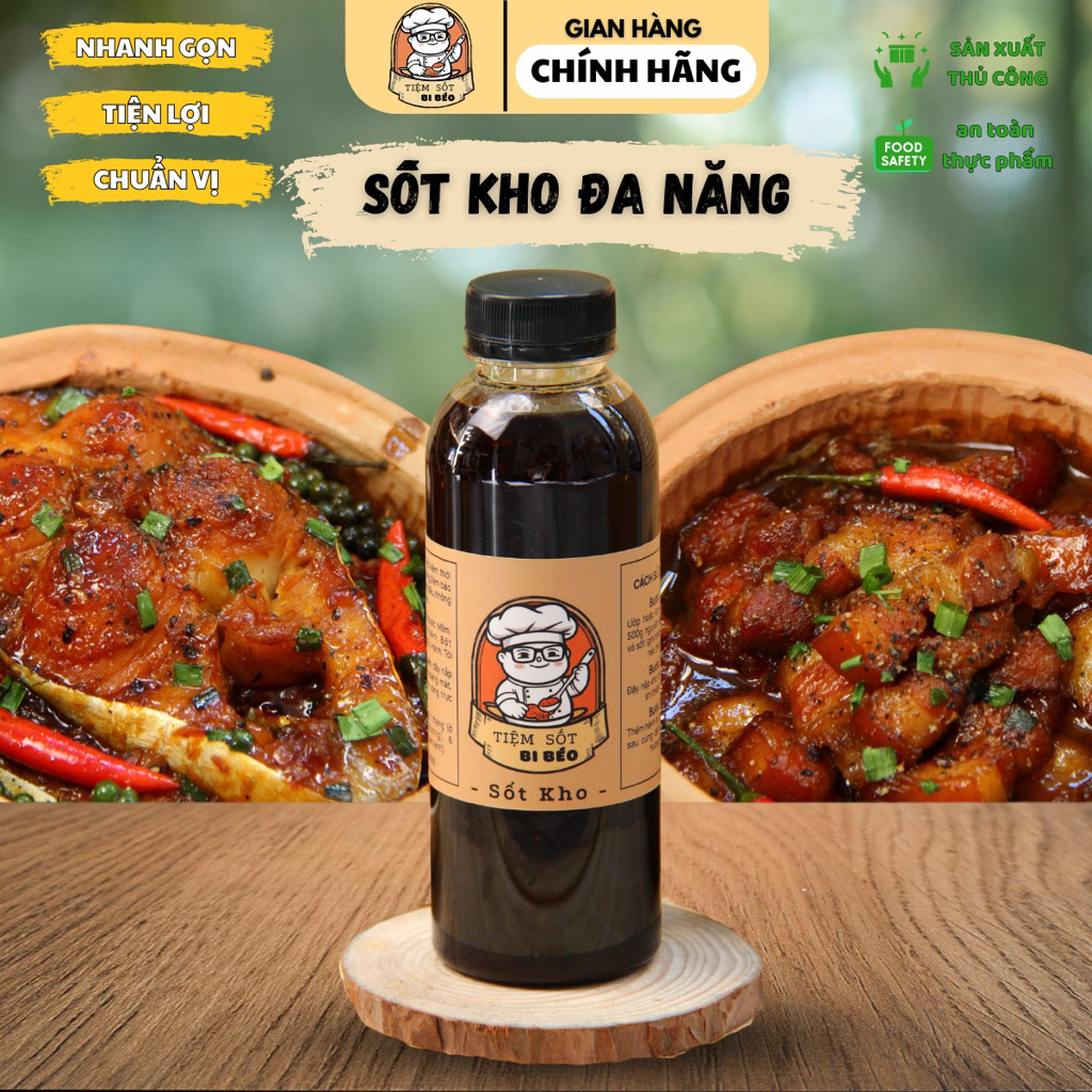 Sốt Kho Đa Năng Bi Béo – Tiện lợi,Nêm sẵn,Chuẩn Vị Cơm Nhà