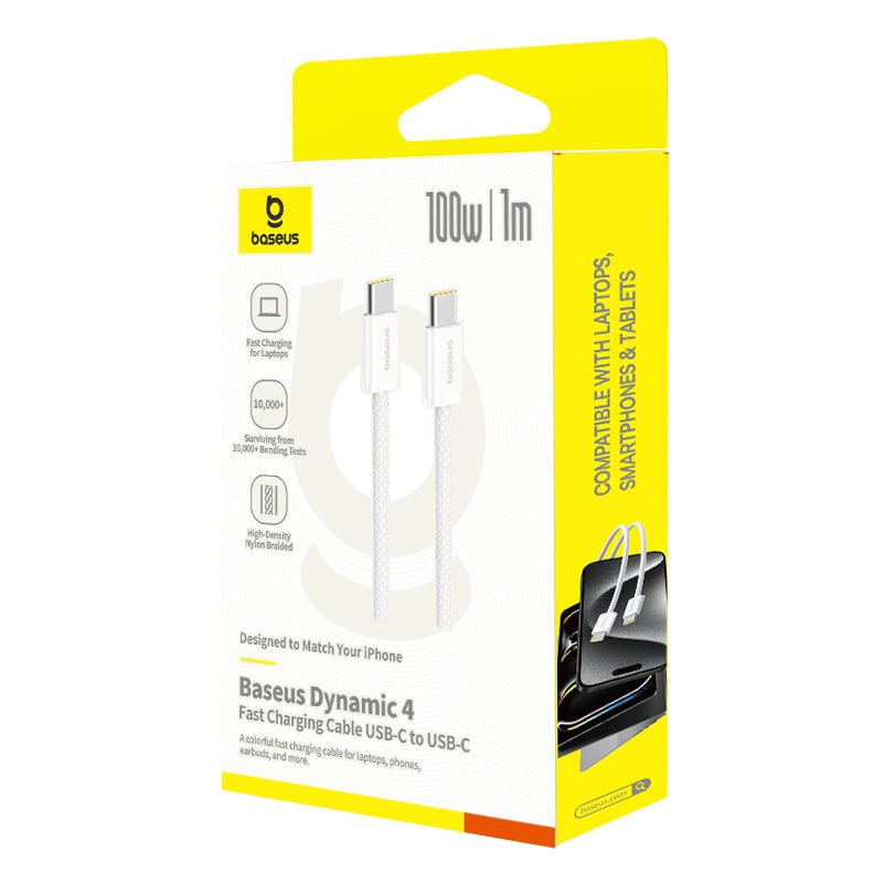 [SVIP] Dây cáp sạc nhanh PD Baseus 100W từ Type-C sang Type-C tiện dụng cho iP15 Mac Pro iPad Xiaomi Samsung S23