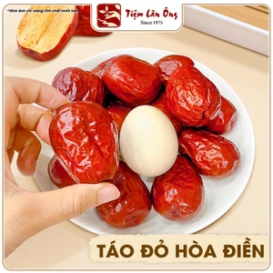 Táo đỏ Hòa Điền Tân Cương 100g, trà táo đỏ, thịt dày, hạt lép, size đại 60-70 quả/kg, dùng pha trà, ăn vặt