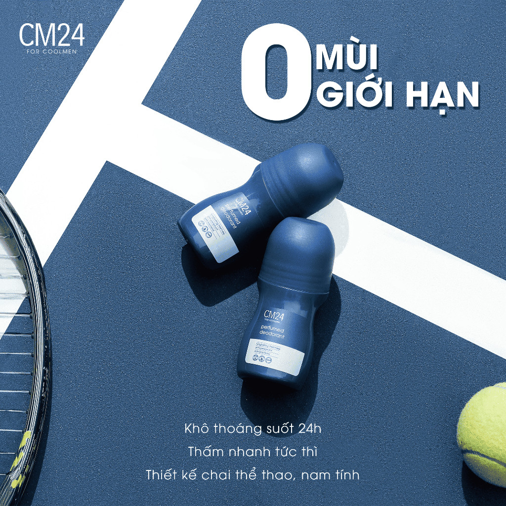 Lăn Khử Mùi Nam CM24 50g Ngăn Tiết Mồ Hôi 24h